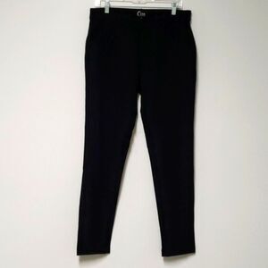Zyia Active Mens Black Trainer Chinos size Large office dress pant work basic
